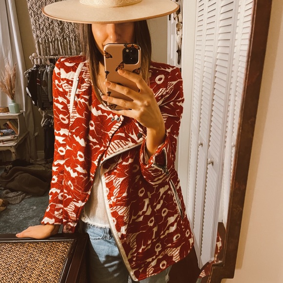 Free People Jackets & Blazers - Free People devils alley embroidered jacket sz 4